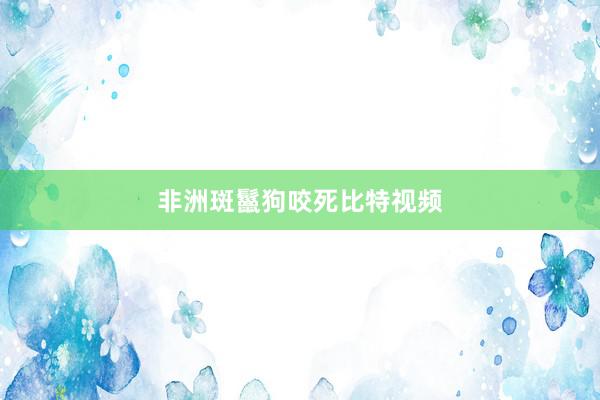 非洲斑鬣狗咬死比特视频
